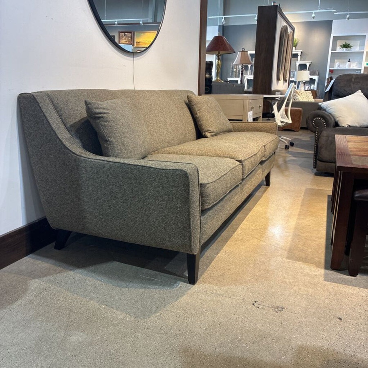 Jonathan Louis MCM Slope-Arm Sofa Gray - image-3