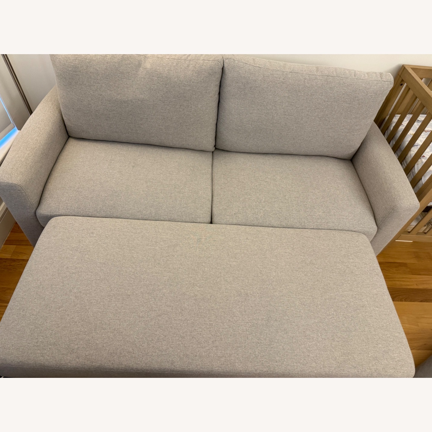 Raymour & Flanigan Mia Klik Klak Light Gray Sleeper Sofa - image-3