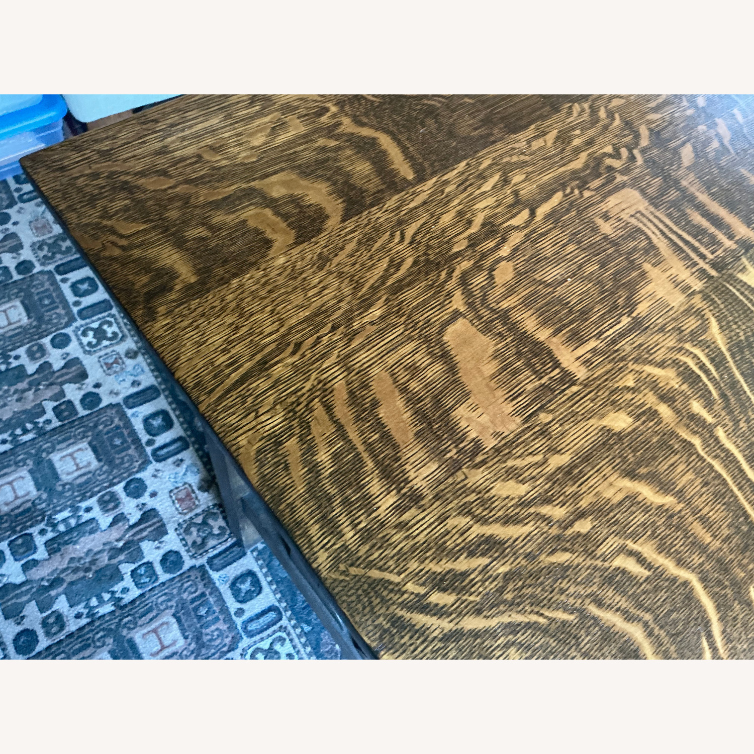 Dark Brown Wood Desk - image-6