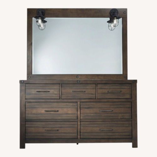 Used Bob’s Furniture Sonoma Dresser with Mirror  for sale on AptDeco