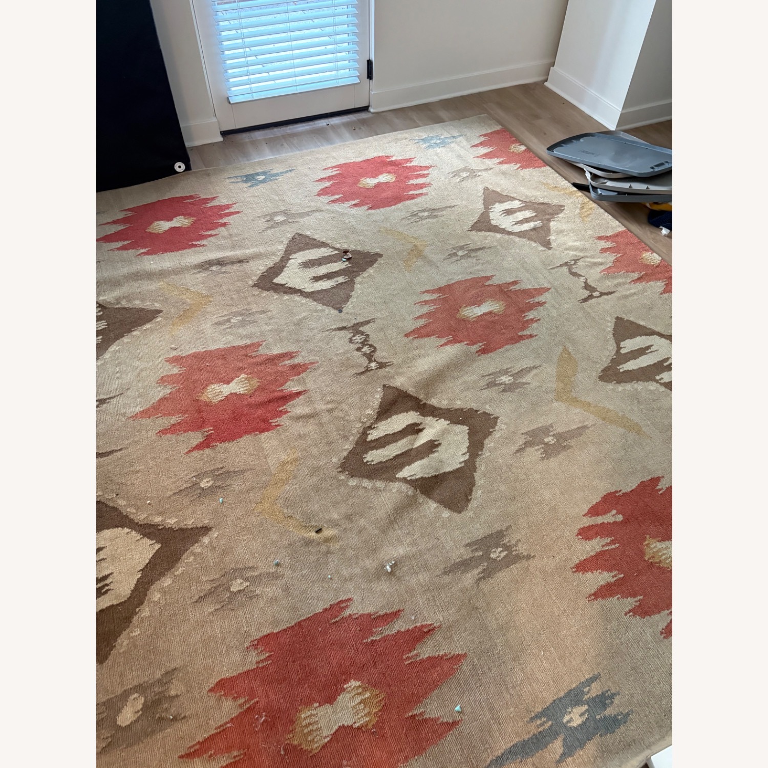 Light Brown Wool Blend Area Rug 10' x 13' - image-2