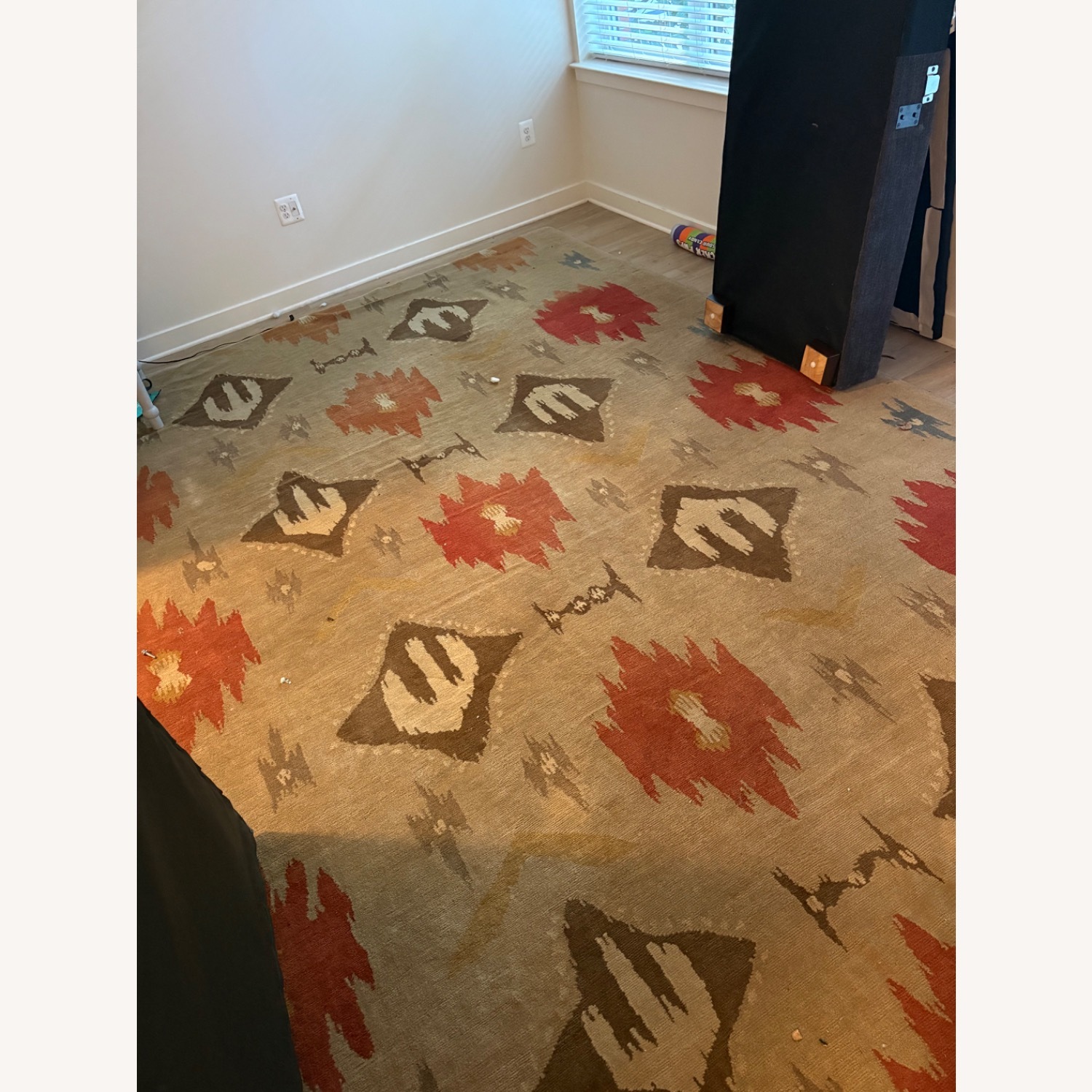 Light Brown Wool Blend Area Rug 10' x 13' - image-1