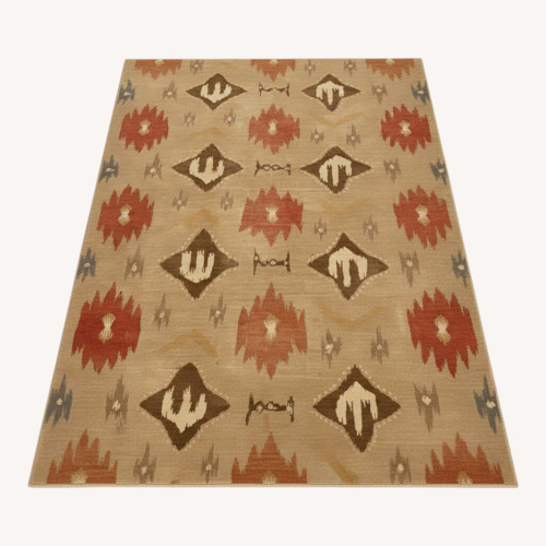 Used Light Brown Wool Blend Area Rug 10' x 13' for sale on AptDeco