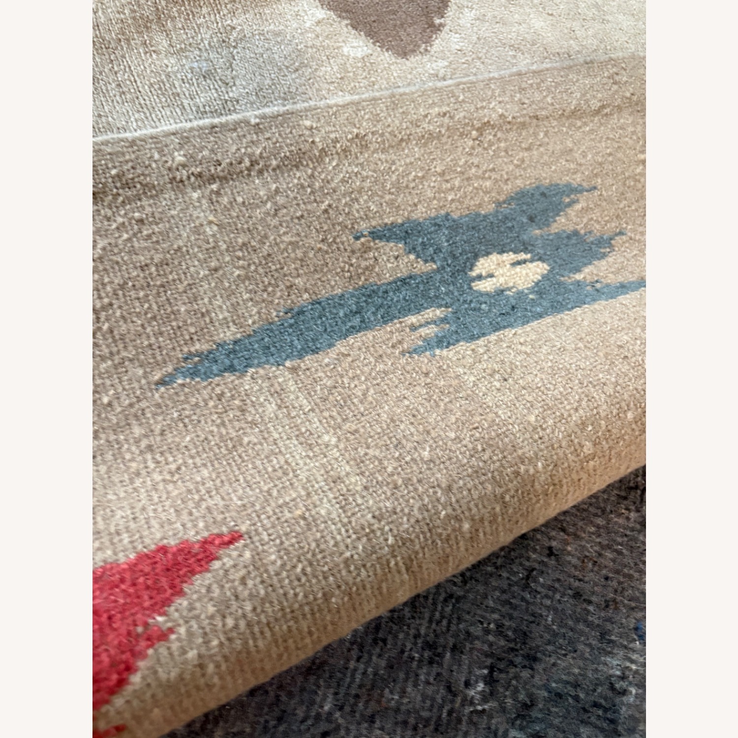 Light Brown Wool Blend Area Rug 10' x 13' - image-3