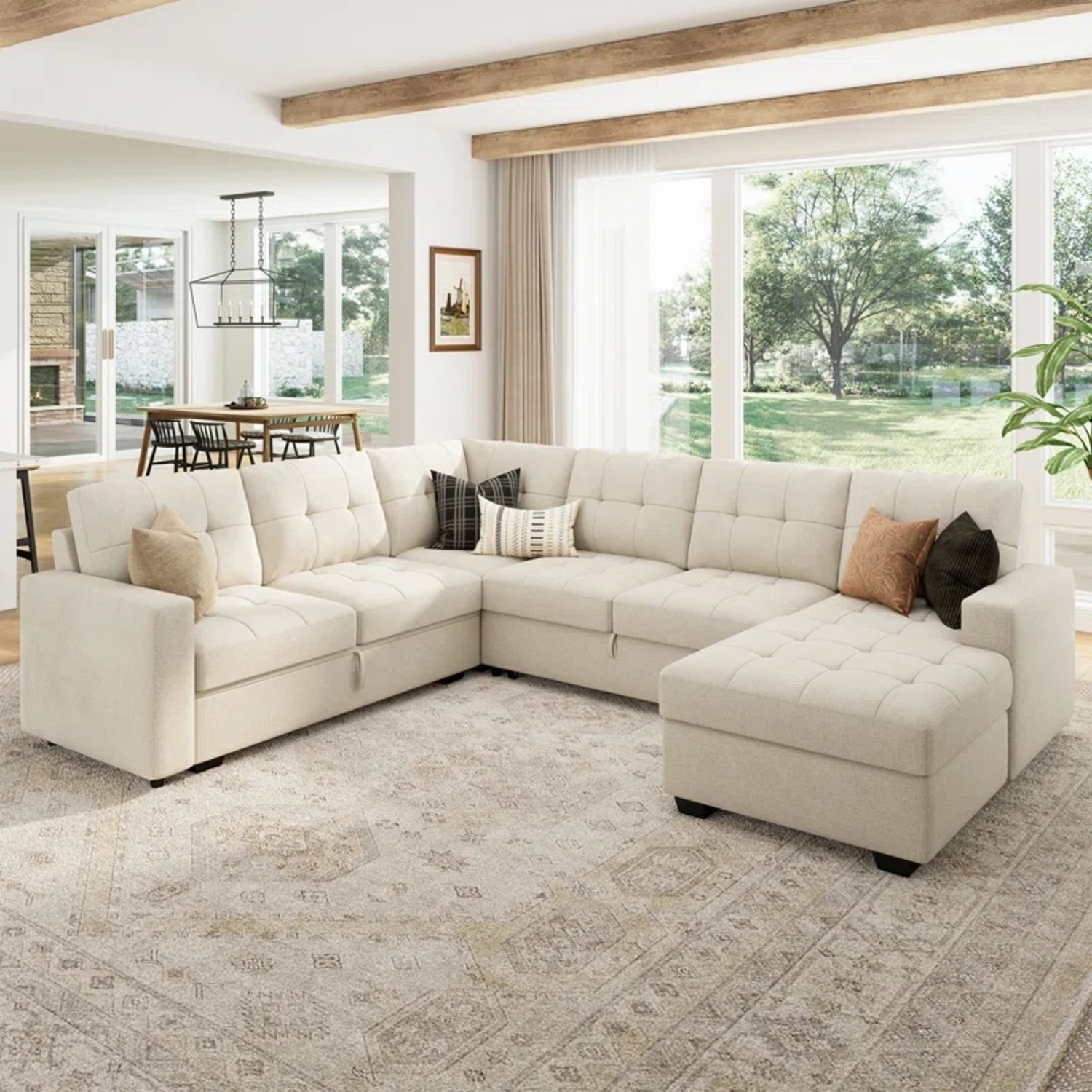 Wayfair White 3+ Seater Sofa - image-9