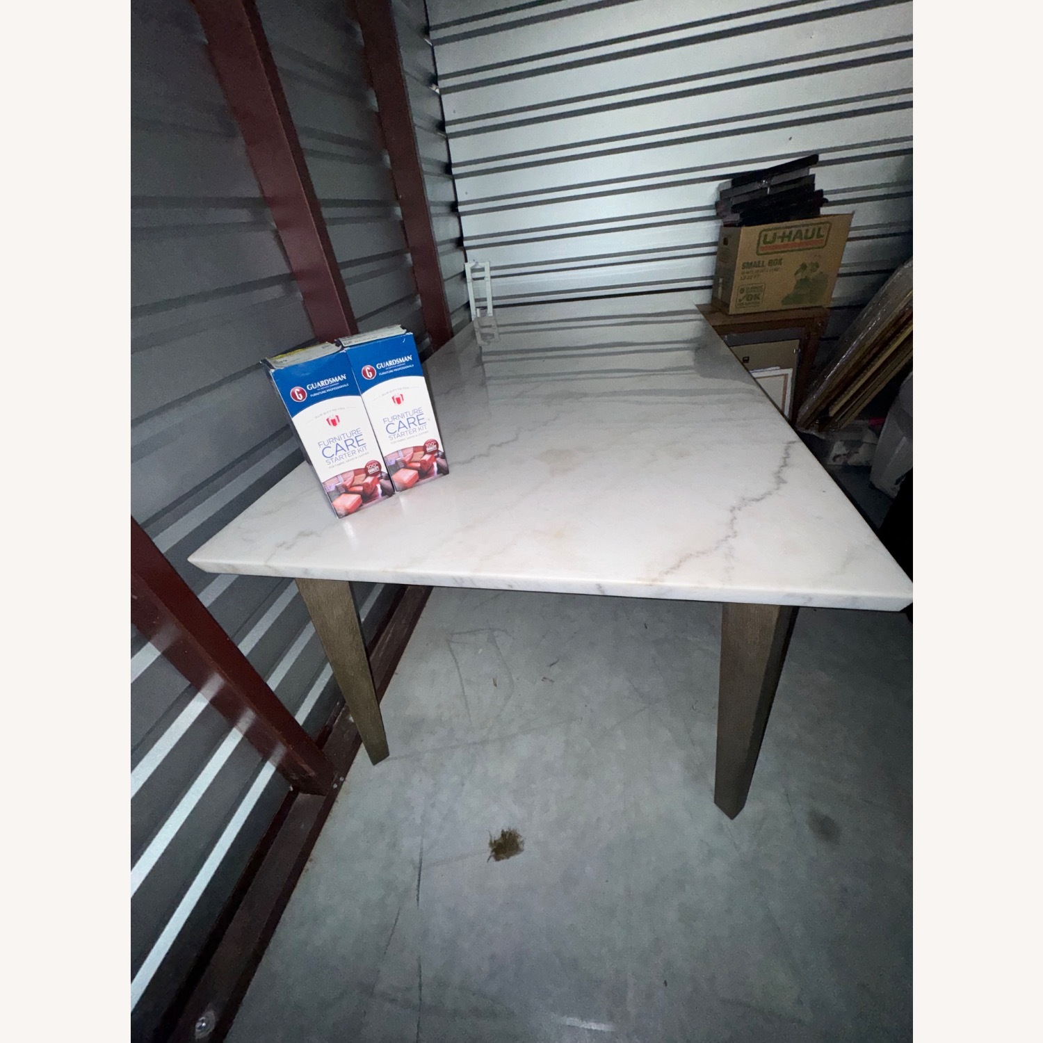 Havertys Avalon White Marble Dining Table - image-4