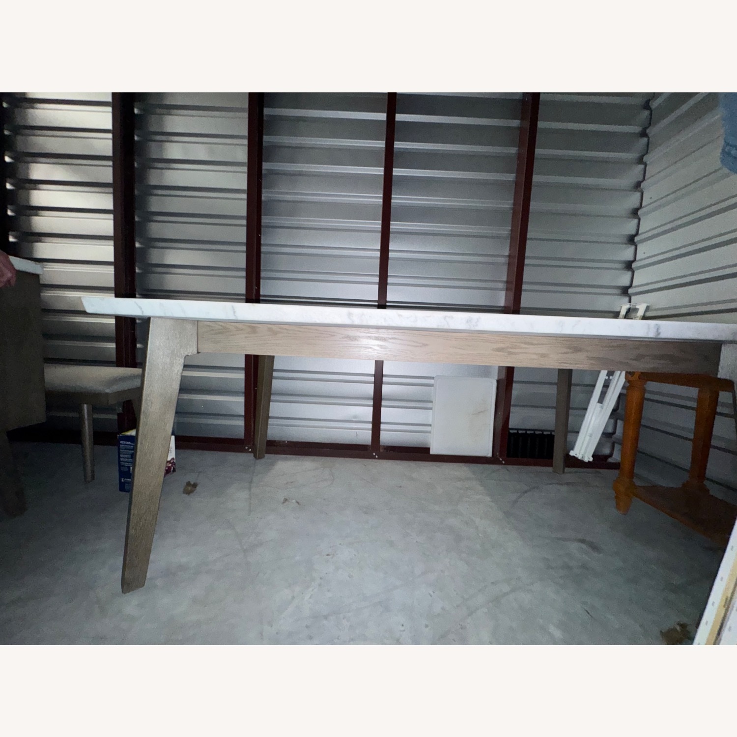 Havertys Avalon White Marble Dining Table - image-3