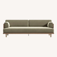 Rove Concepts Green Velvet 3+ Seater Sofa