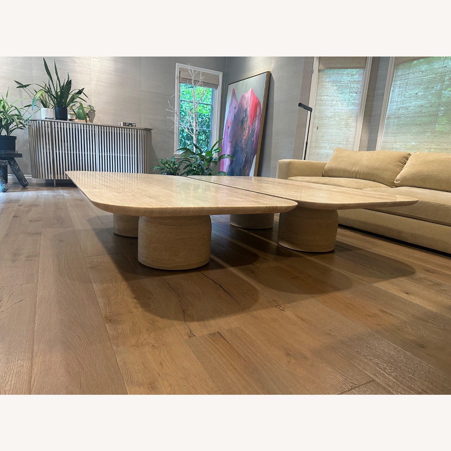 Restoration Hardware Cupola Natural Coffee Table - image-1