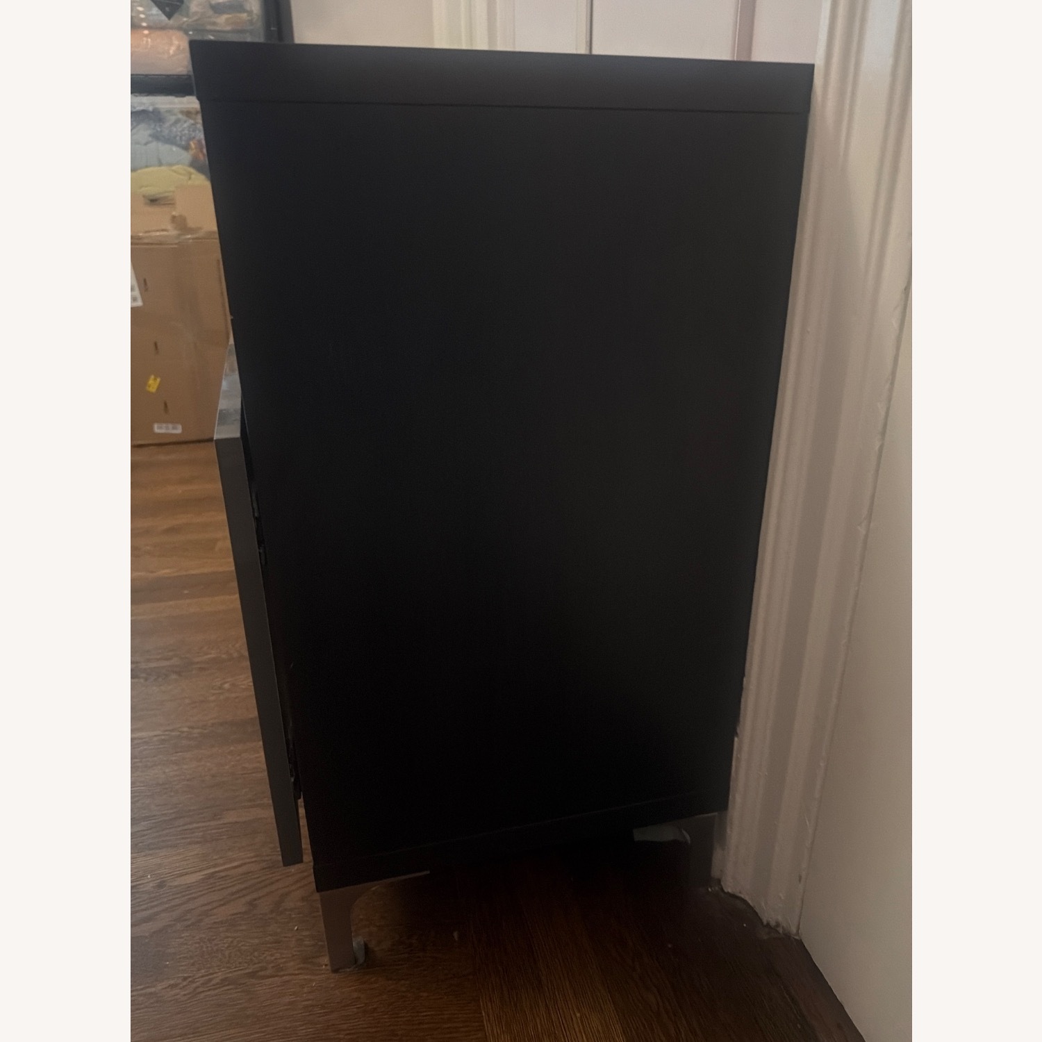 IKEA Besta Black Wood Veneer Media Storage - image-9