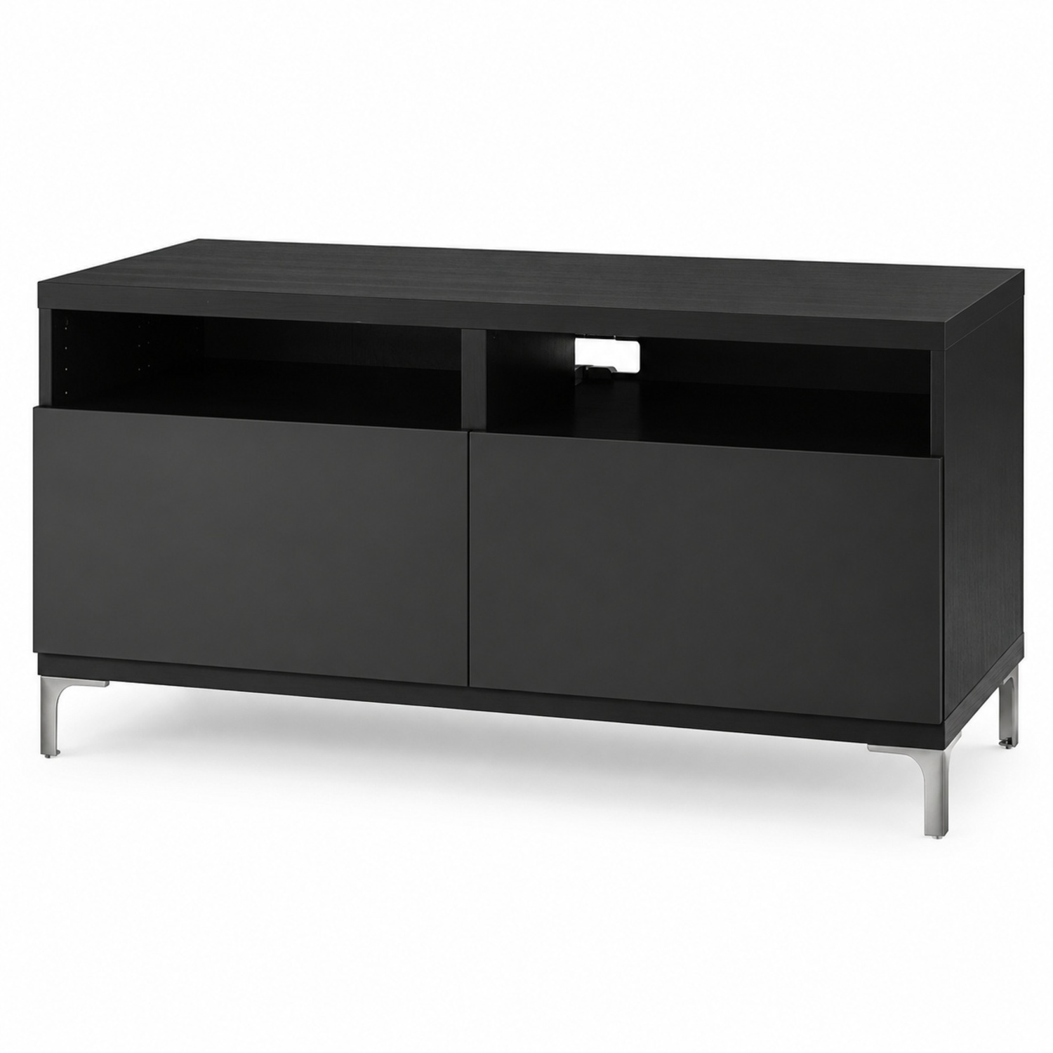 IKEA Besta Black Wood Veneer Media Storage - image-11