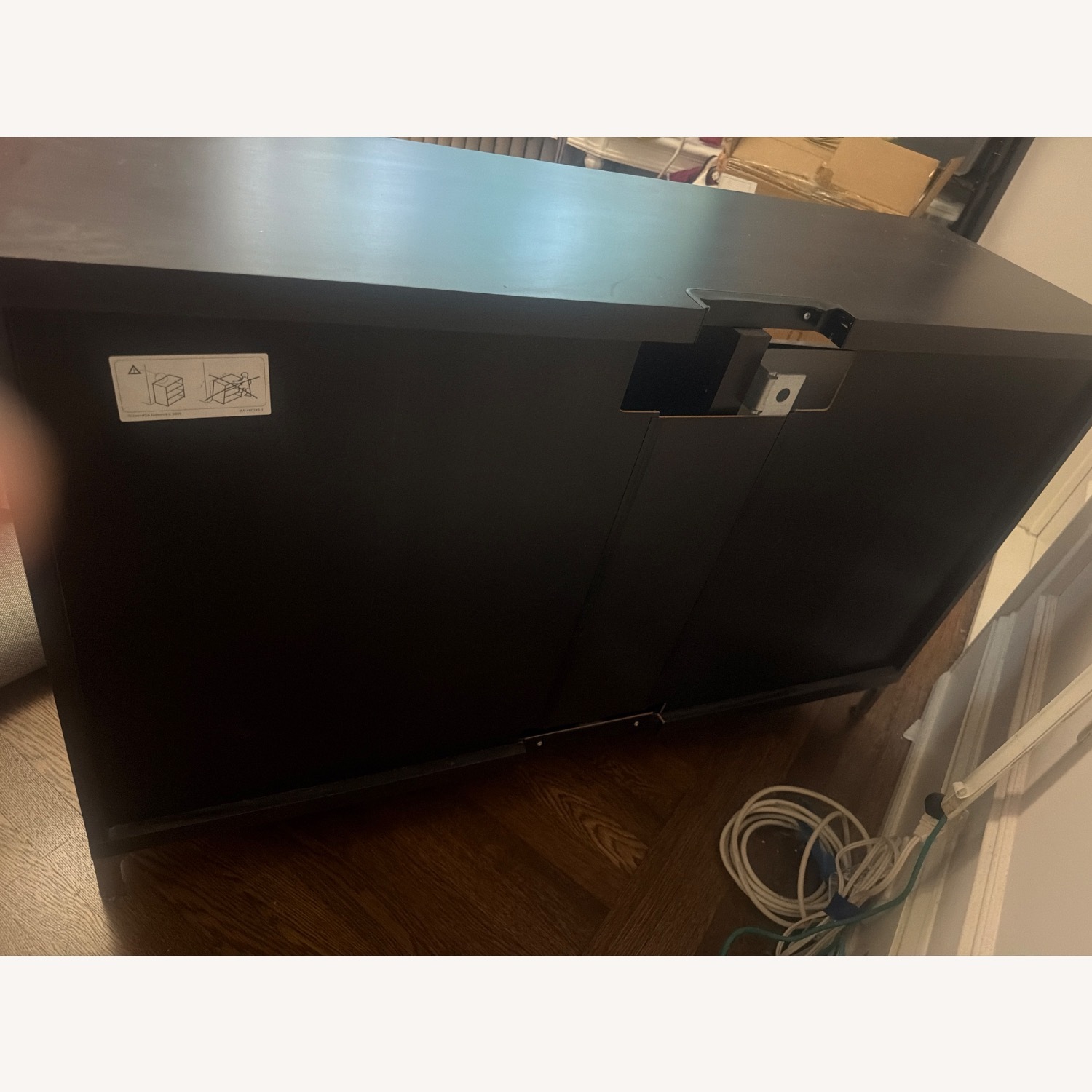 IKEA Besta Black Wood Veneer Media Storage - image-10