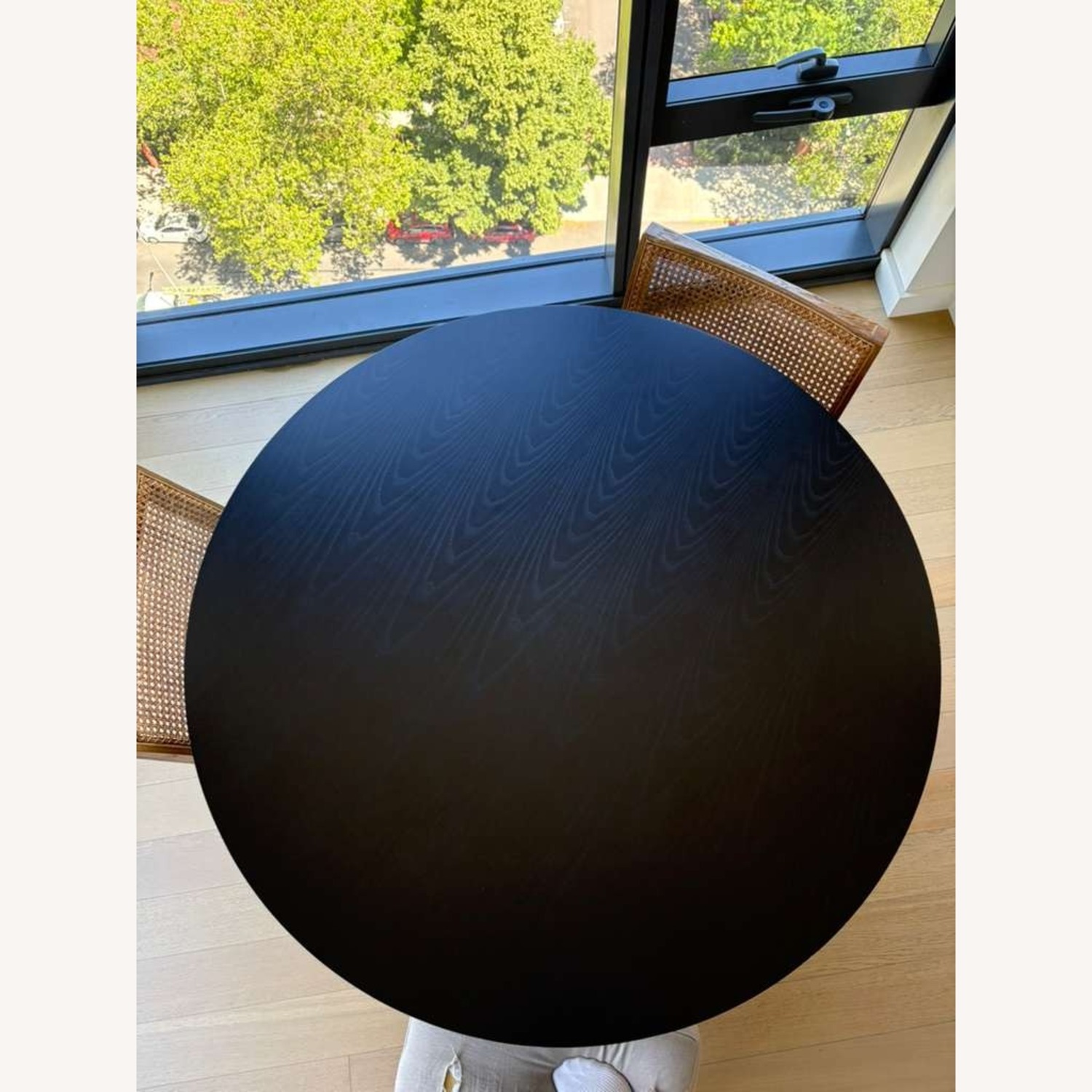 Gueridon Round Dining Table Black Wood - image-3