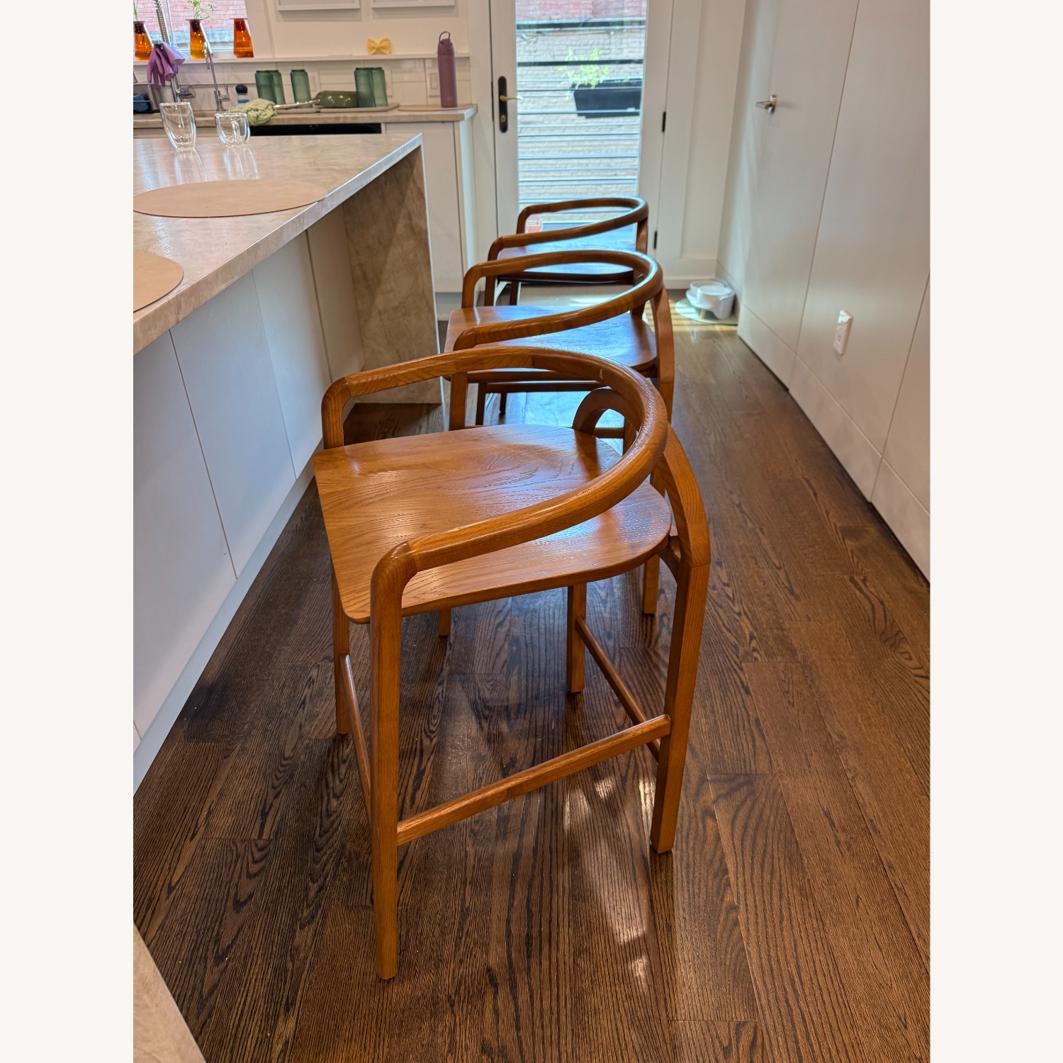 Set of 3 Poly & Bark Yokohama Counter Stools - image-2
