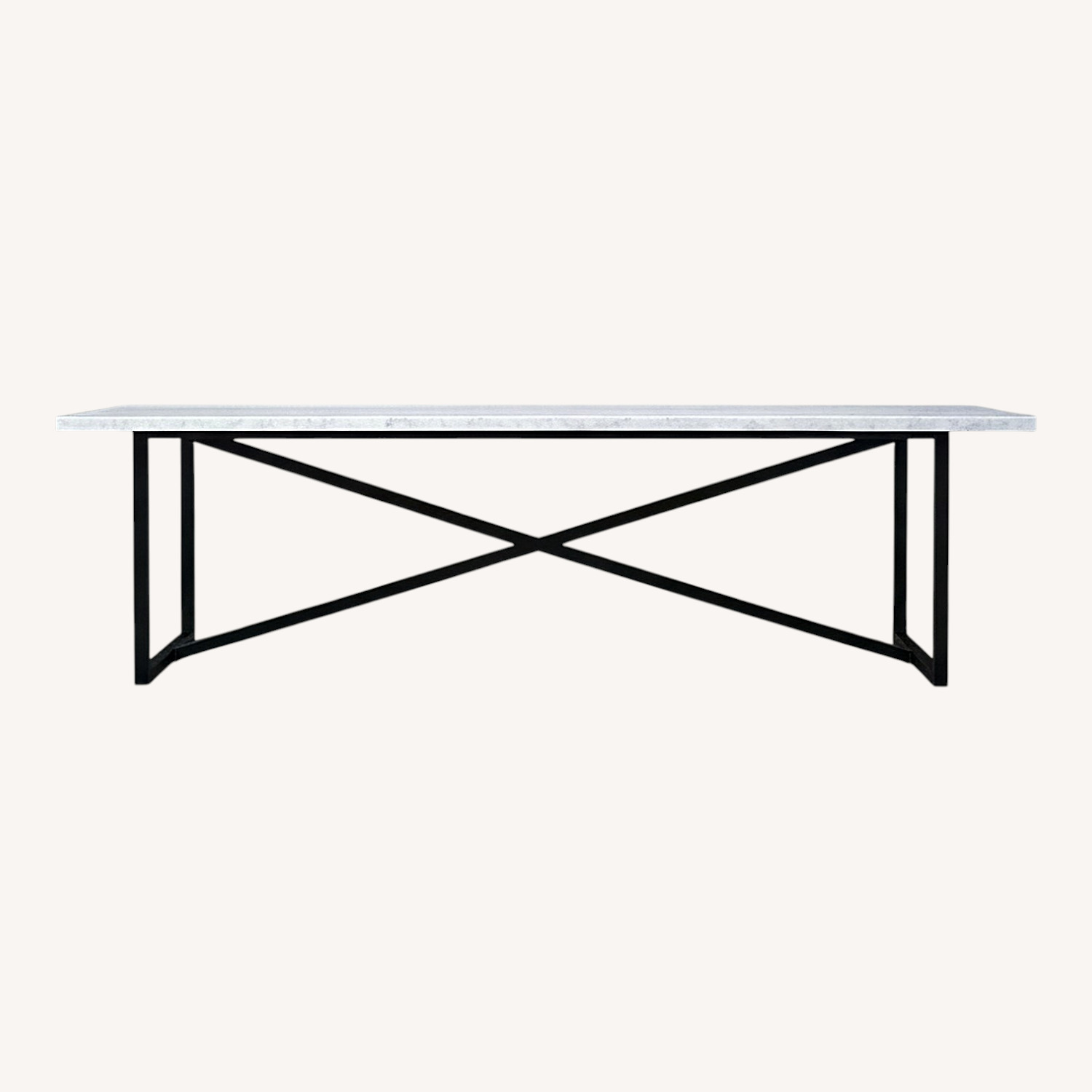Restoration Hardware Torano White Marble Dining Table - image-0