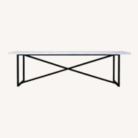 Restoration Hardware Torano White Marble Dining Table