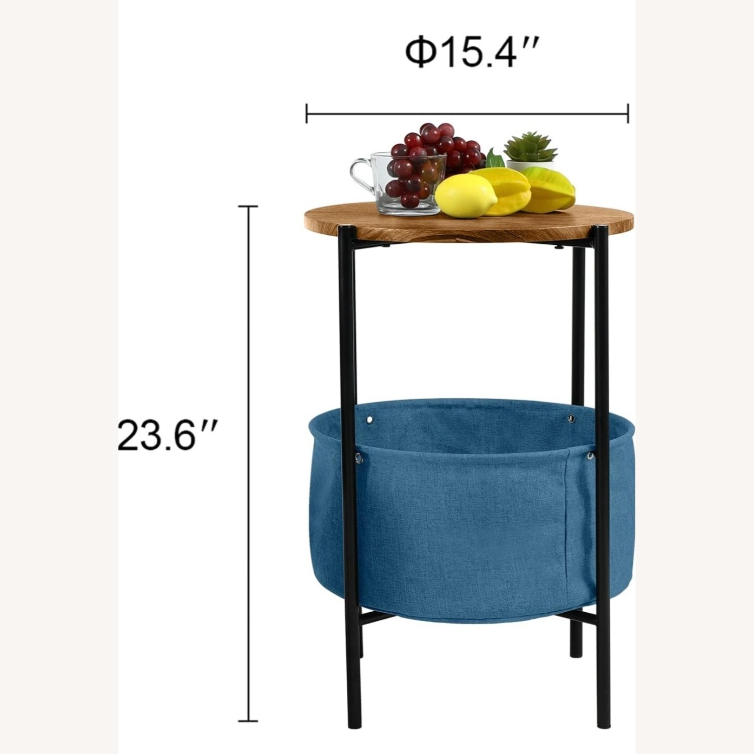 Blue Metal Nightstands - image-1
