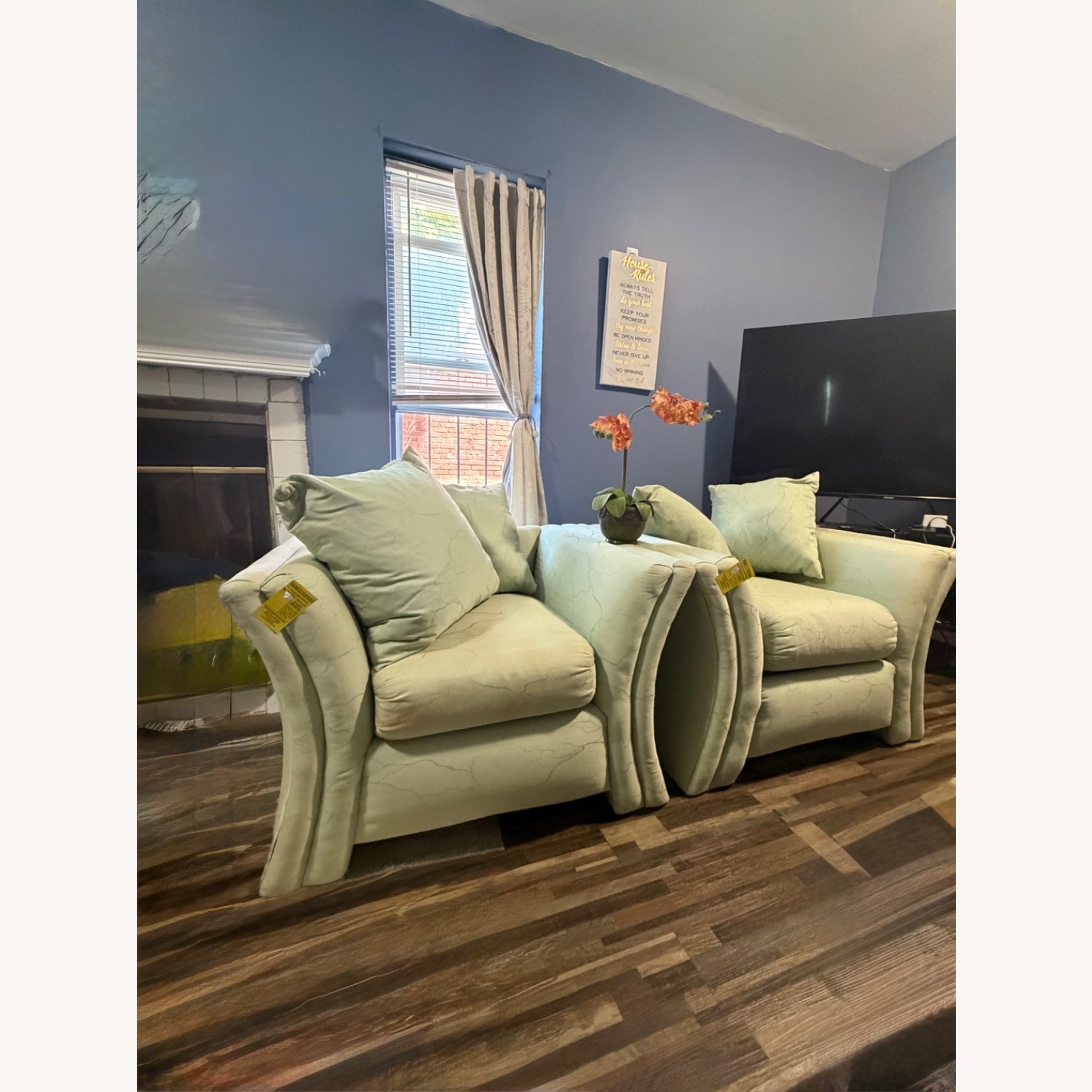 Royal Green Vintage Accent Chairs - image-2