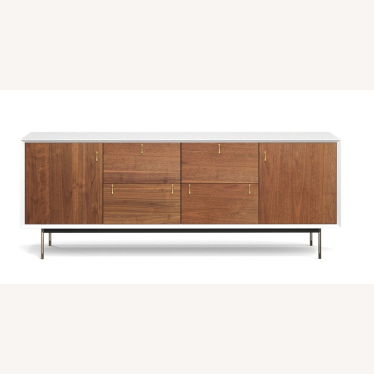 Organic Modernism Dark Brown Wood Sideboard - image-8