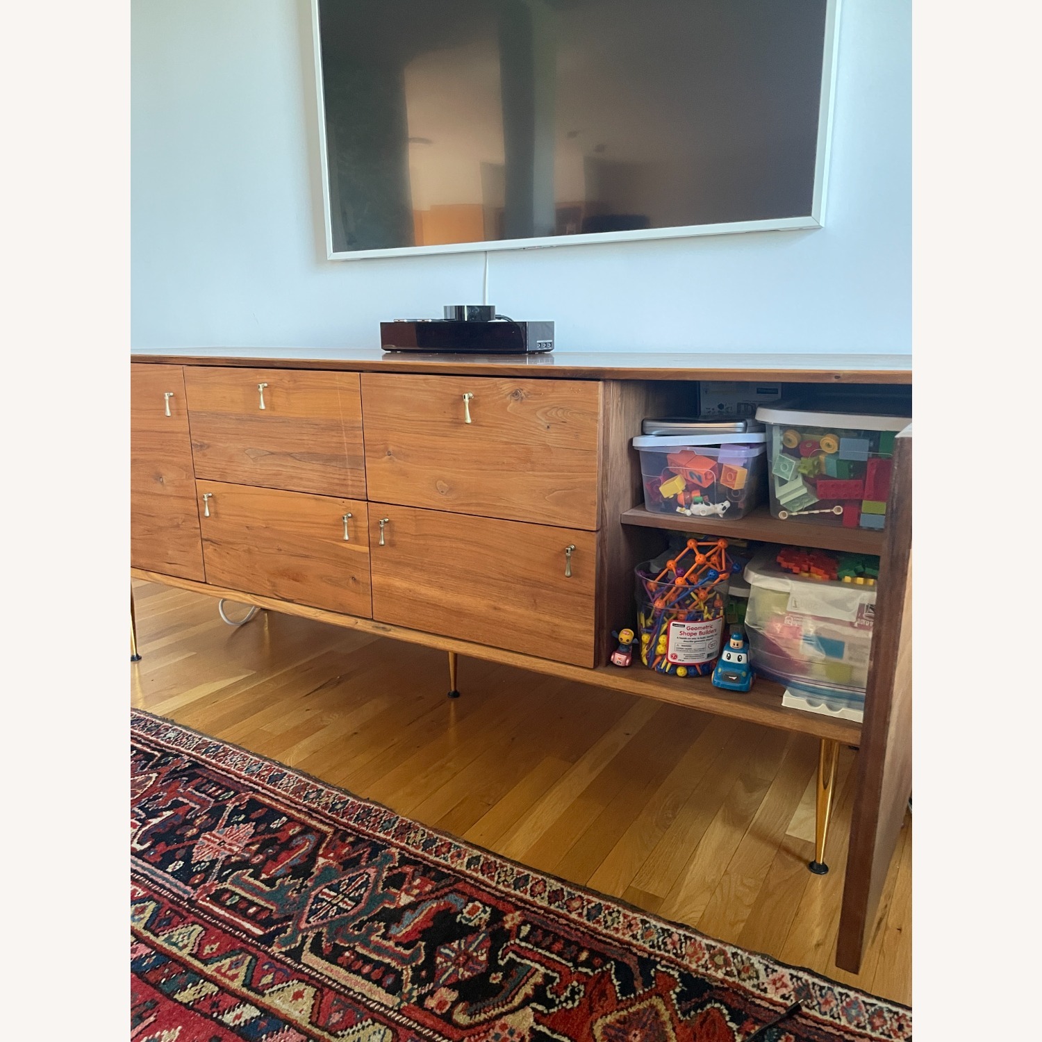 Organic Modernism Dark Brown Wood Sideboard - image-6