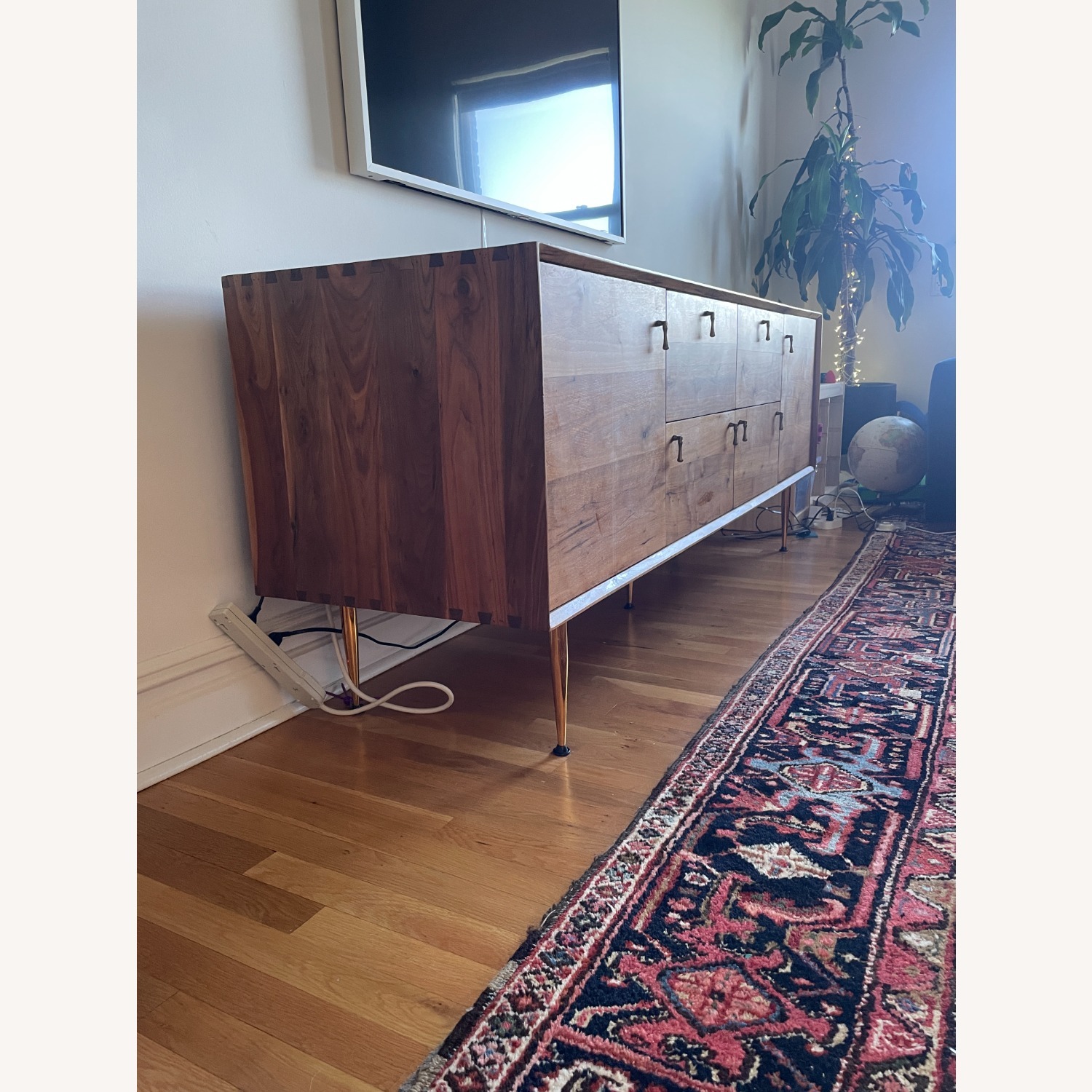 Organic Modernism Dark Brown Wood Sideboard - image-3