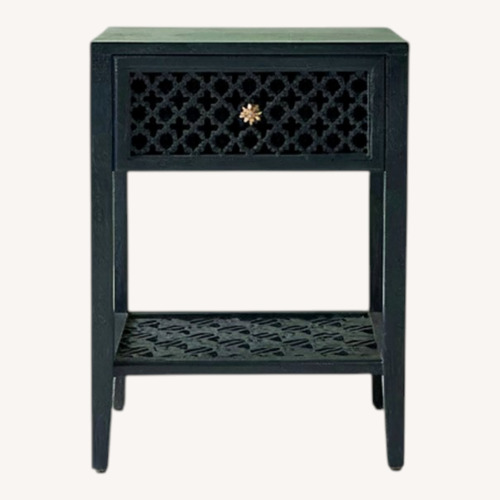 Used Anthropologie Jali-Carved Nightstand for sale on AptDeco