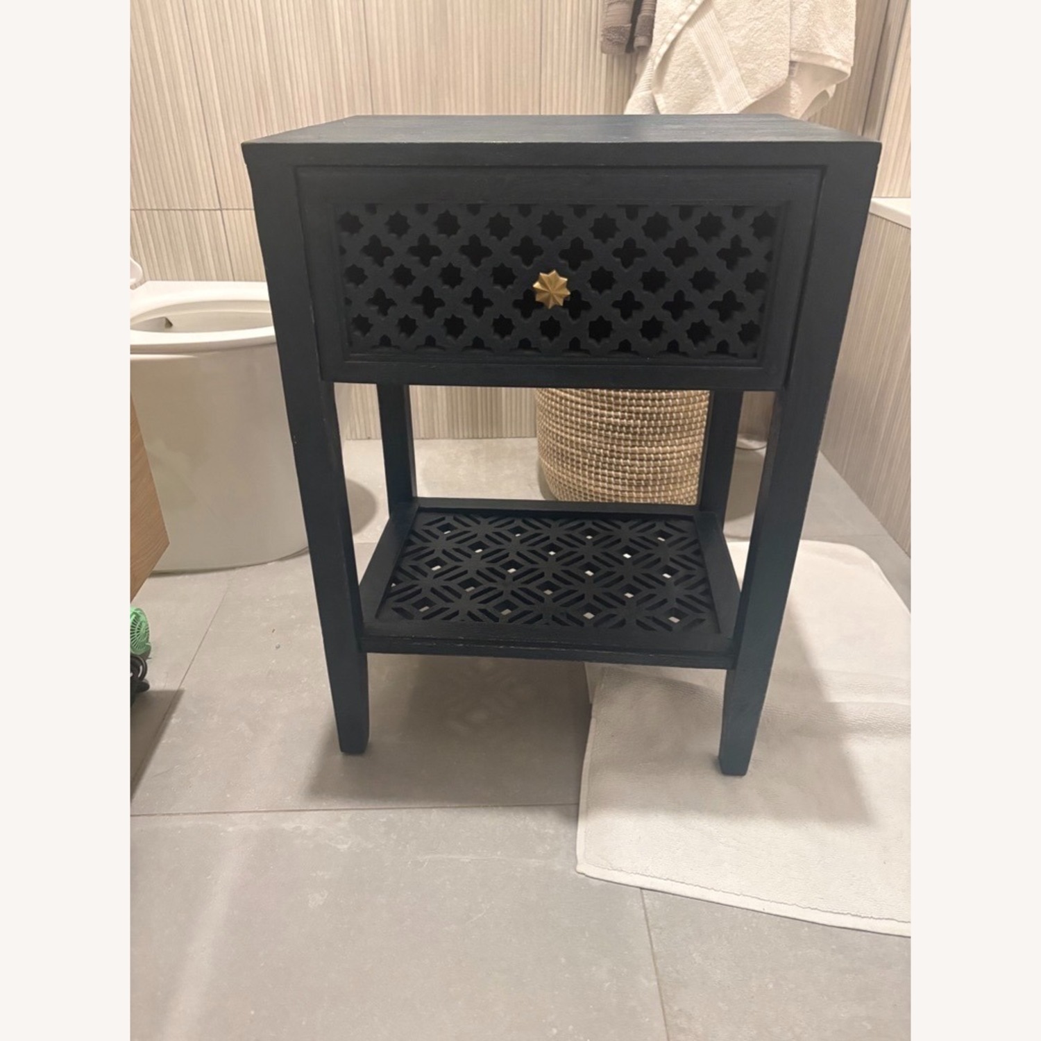 Anthropologie Jali-Carved Nightstand - image-4