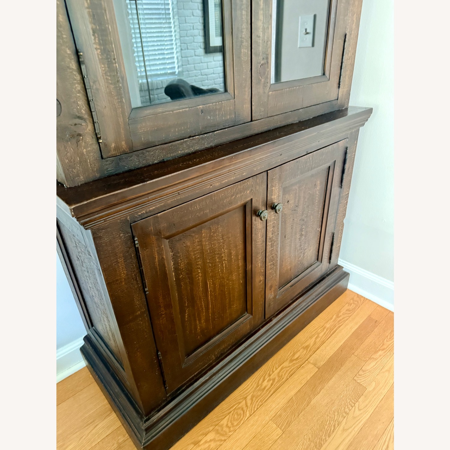 Restoration Hardware Salvage Wood Sideboard & Hutch (2) - image-2