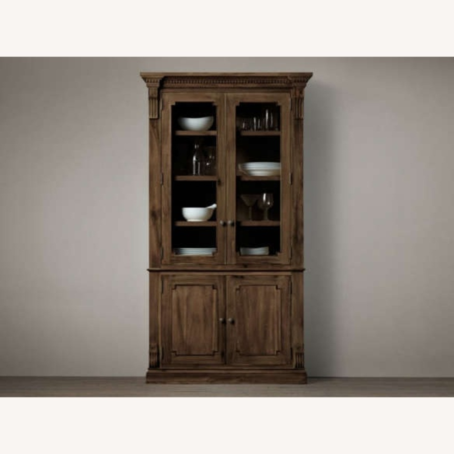 Restoration Hardware Salvage Wood Sideboard & Hutch (2) - image-13