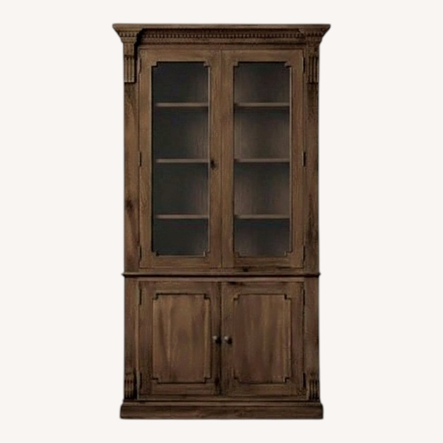 Restoration Hardware Salvage Wood Sideboard & Hutch (2) - image-0