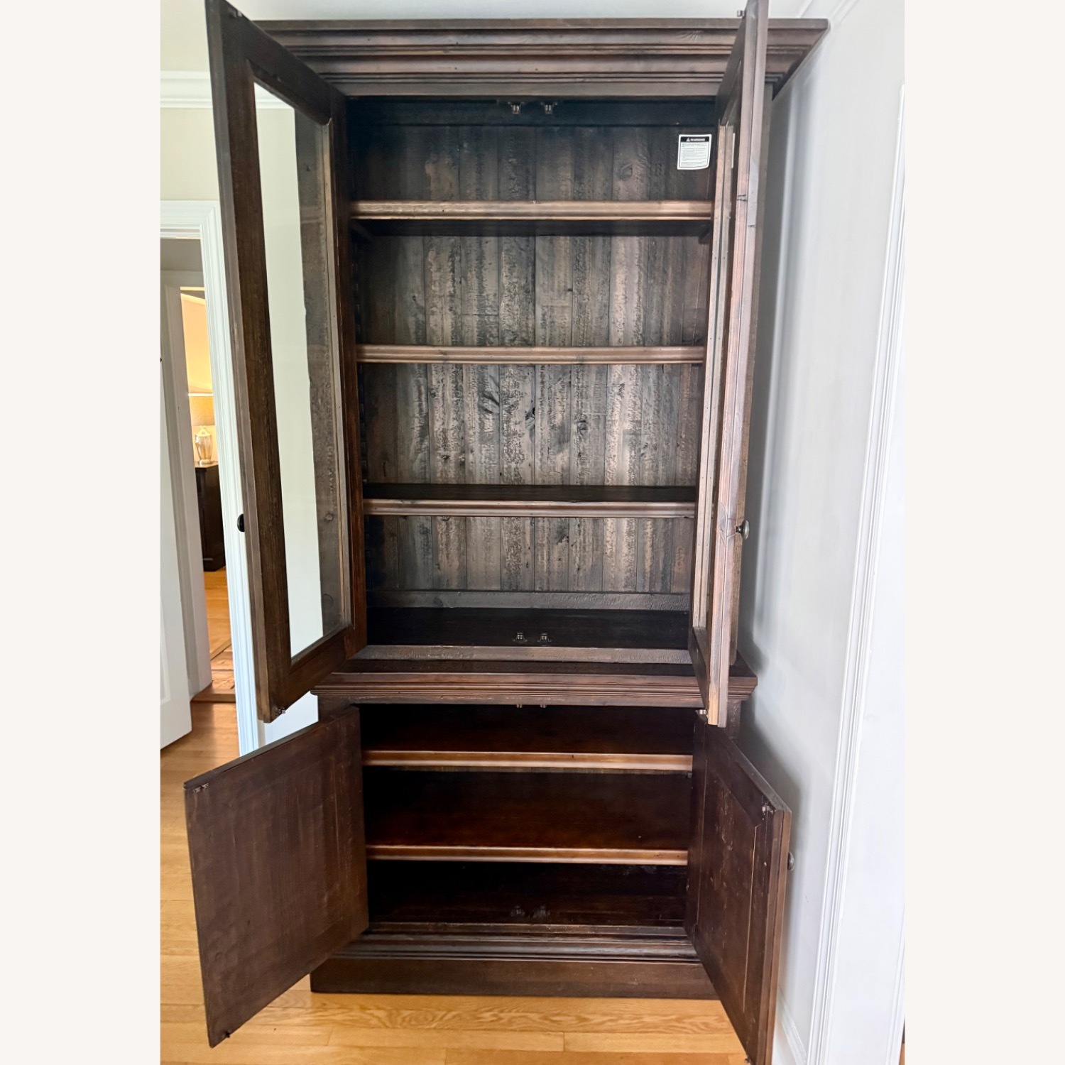 Restoration Hardware Salvage Wood Sideboard & Hutch (2) - image-6