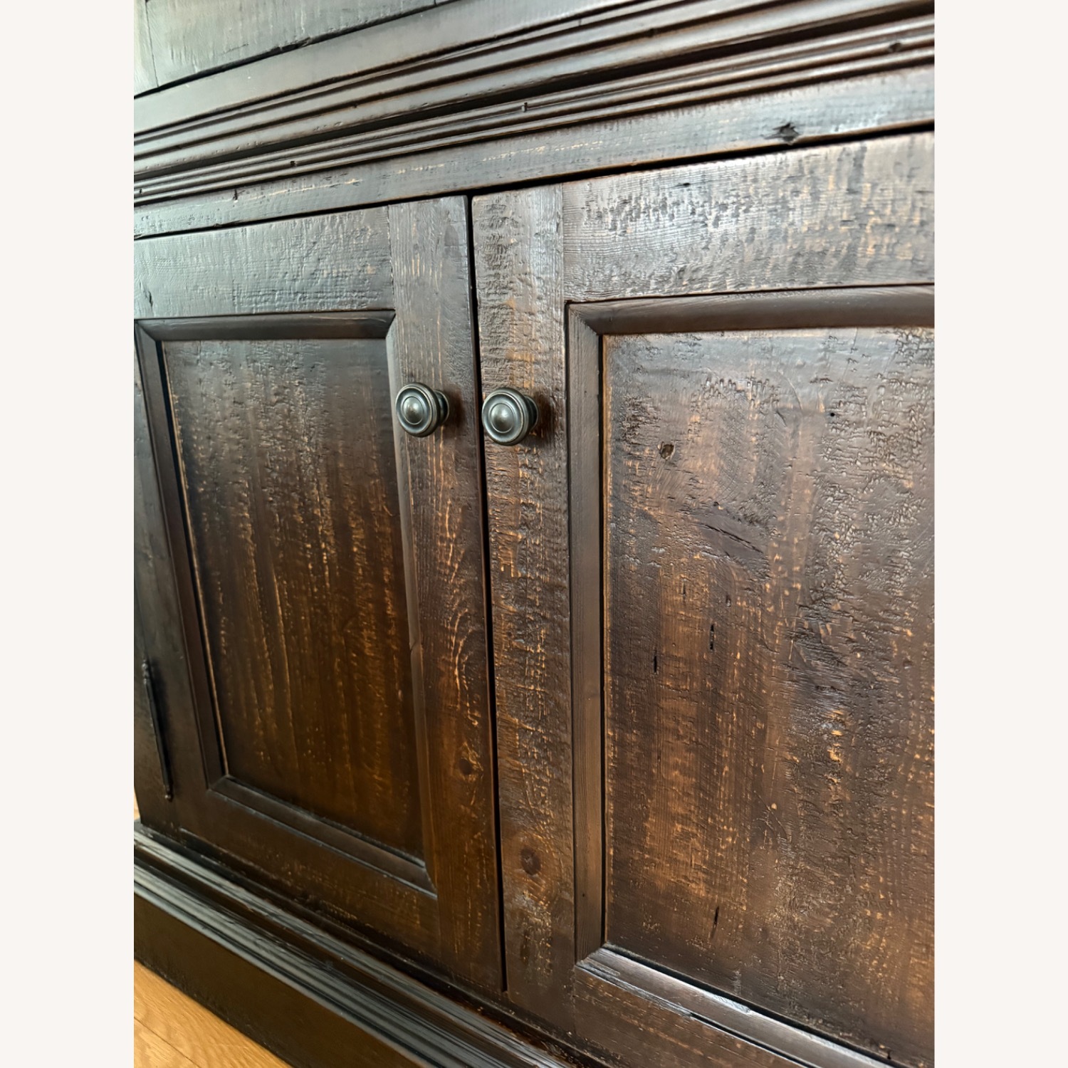Restoration Hardware Salvage Wood Sideboard & Hutch (2) - image-4