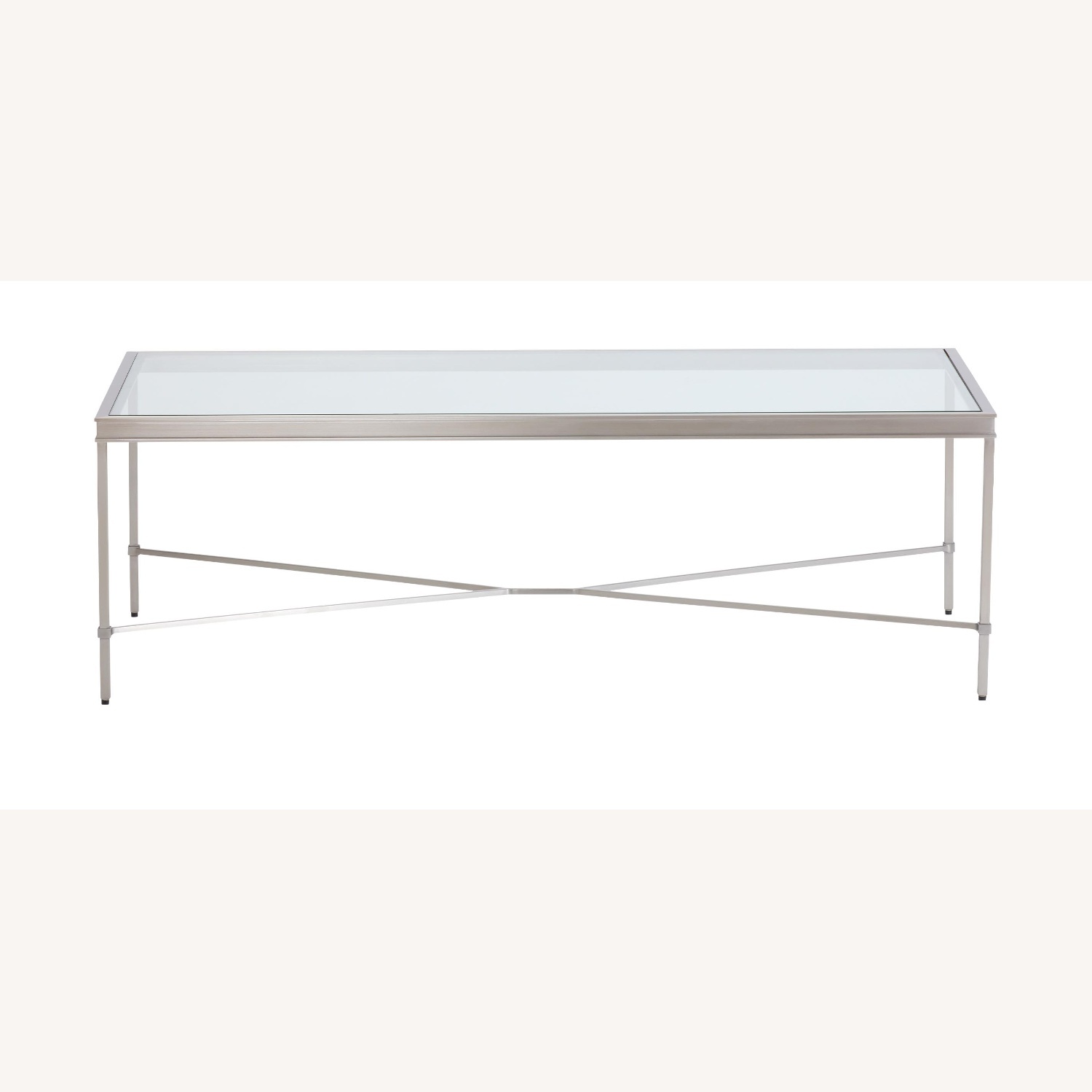 Ethan Allen Josie Gold Glass Coffee Table - image-5