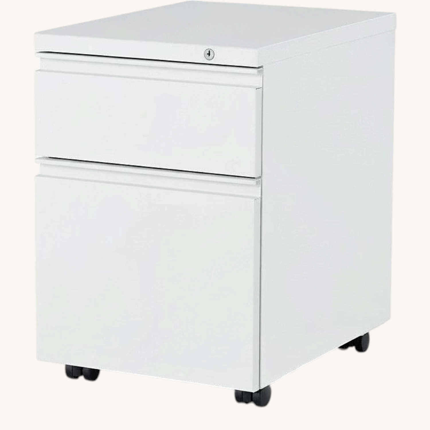 Herman Miller White File Cabinet/ Office Pedestal - image-0