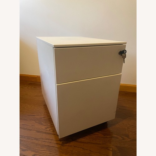 Used Herman Miller White File Cabinet/ Office Pedestal  for sale on AptDeco