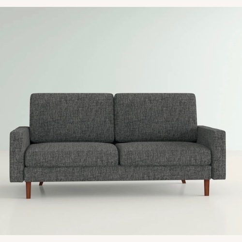 Used Wayfair George Oliver Dark Gray Loveseat for sale on AptDeco