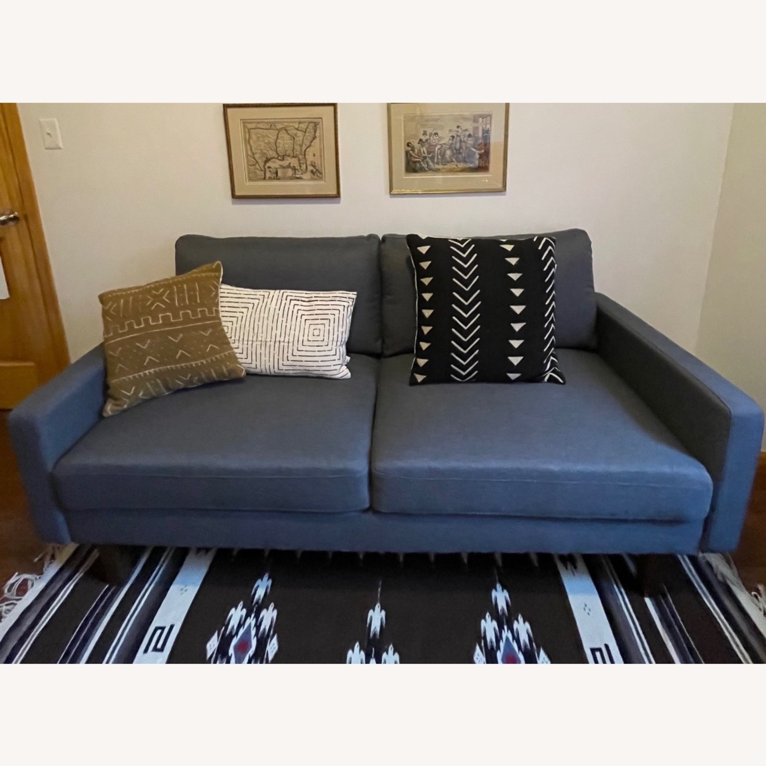 Wayfair George Oliver Dark Gray Loveseat - image-4