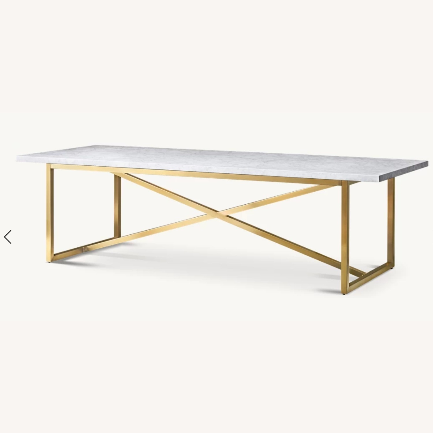 Restoration Hardware Torano White Marble Dining Table - image-5