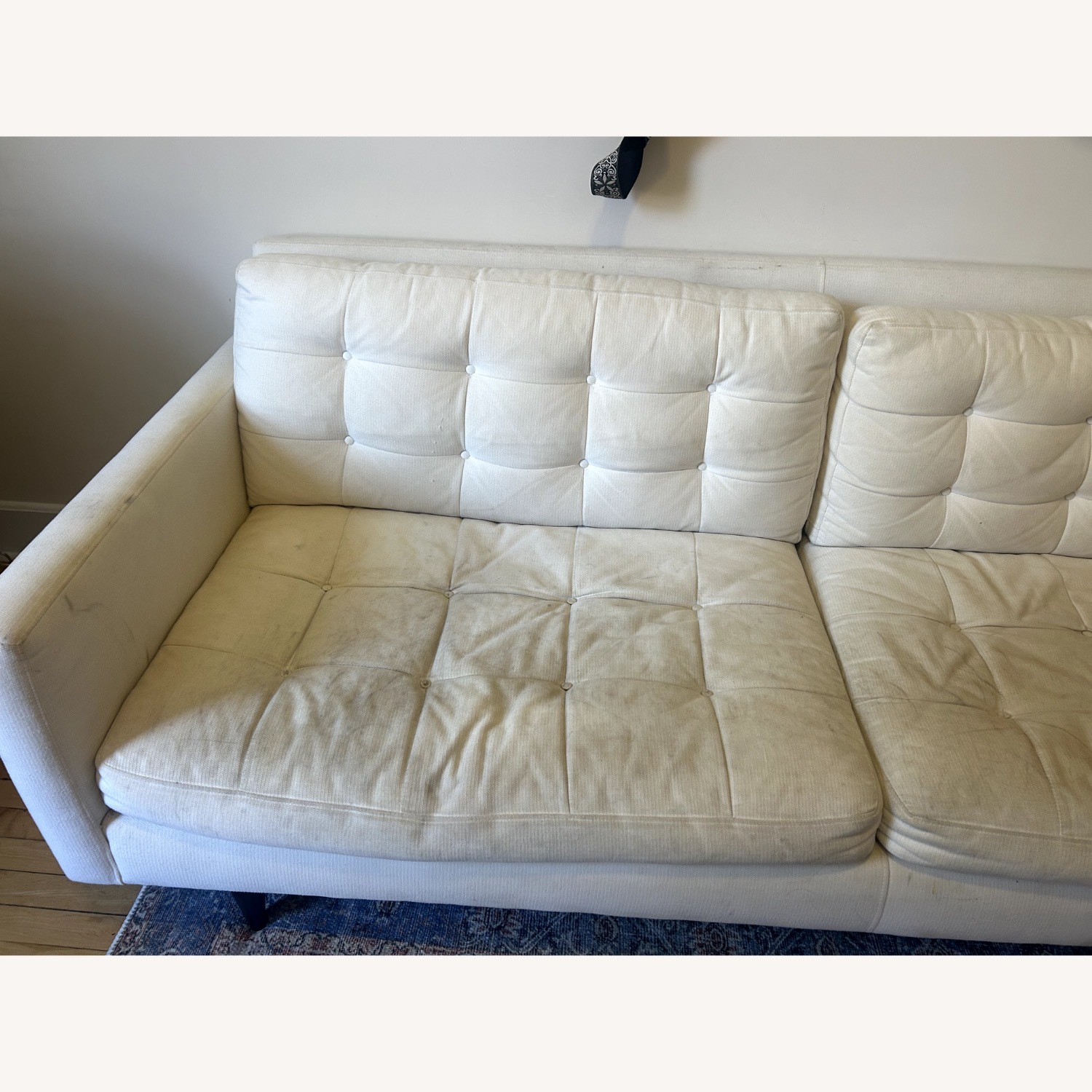 Crate & Barrel Petrie Off-White 3+ Seater Sofa - image-6