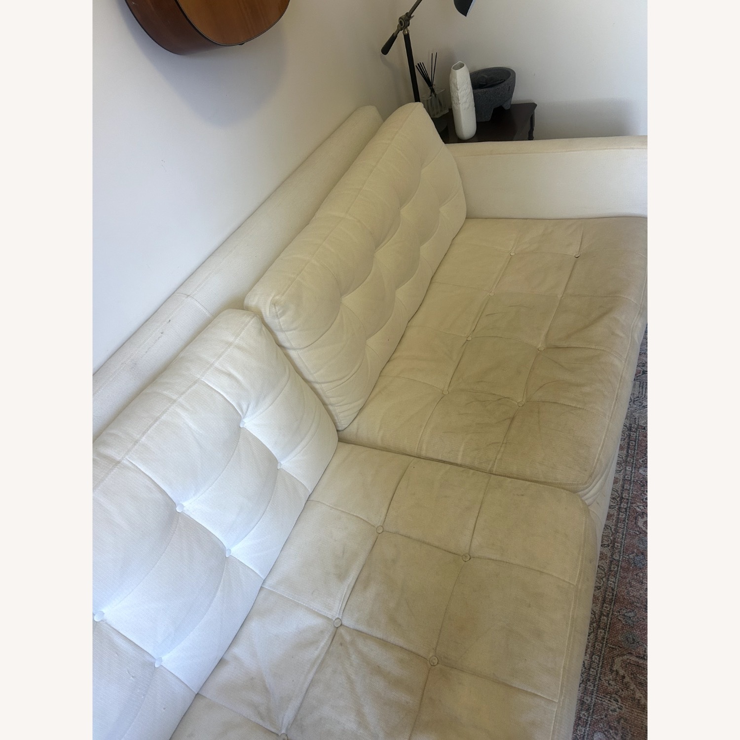 Crate & Barrel Petrie Off-White 3+ Seater Sofa - image-3