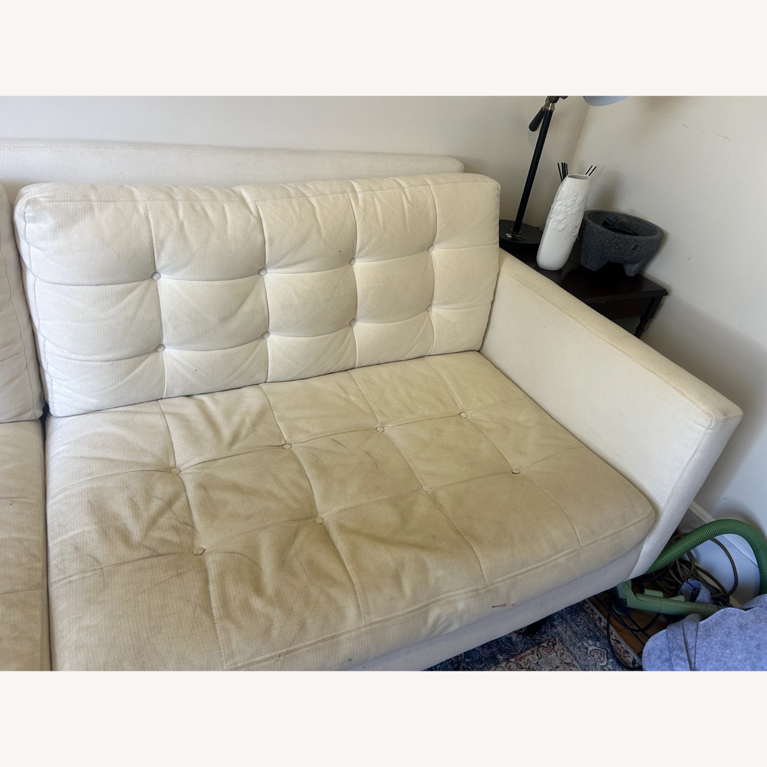 Crate & Barrel Petrie Off-White 3+ Seater Sofa - image-8