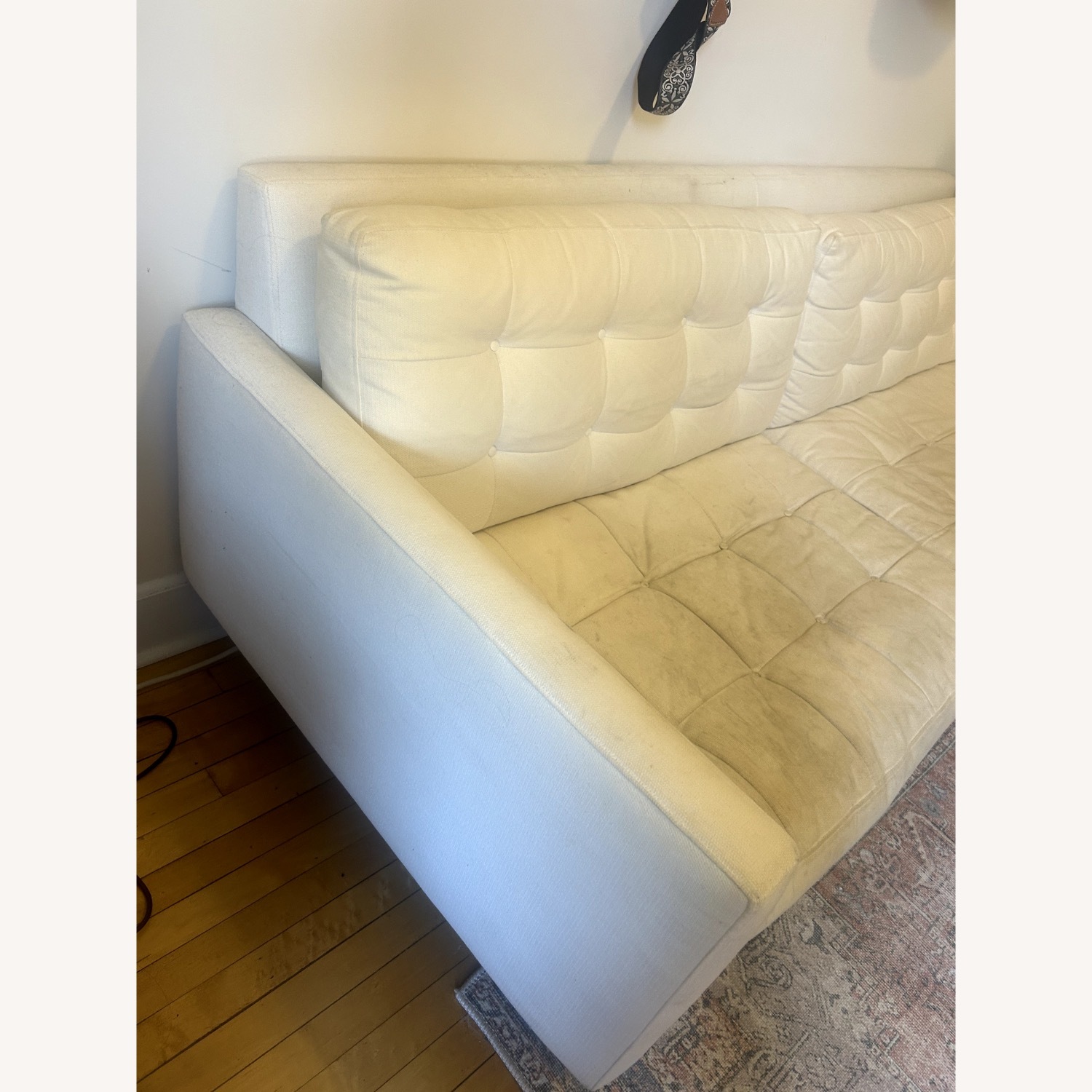 Crate & Barrel Petrie Off-White 3+ Seater Sofa - image-5