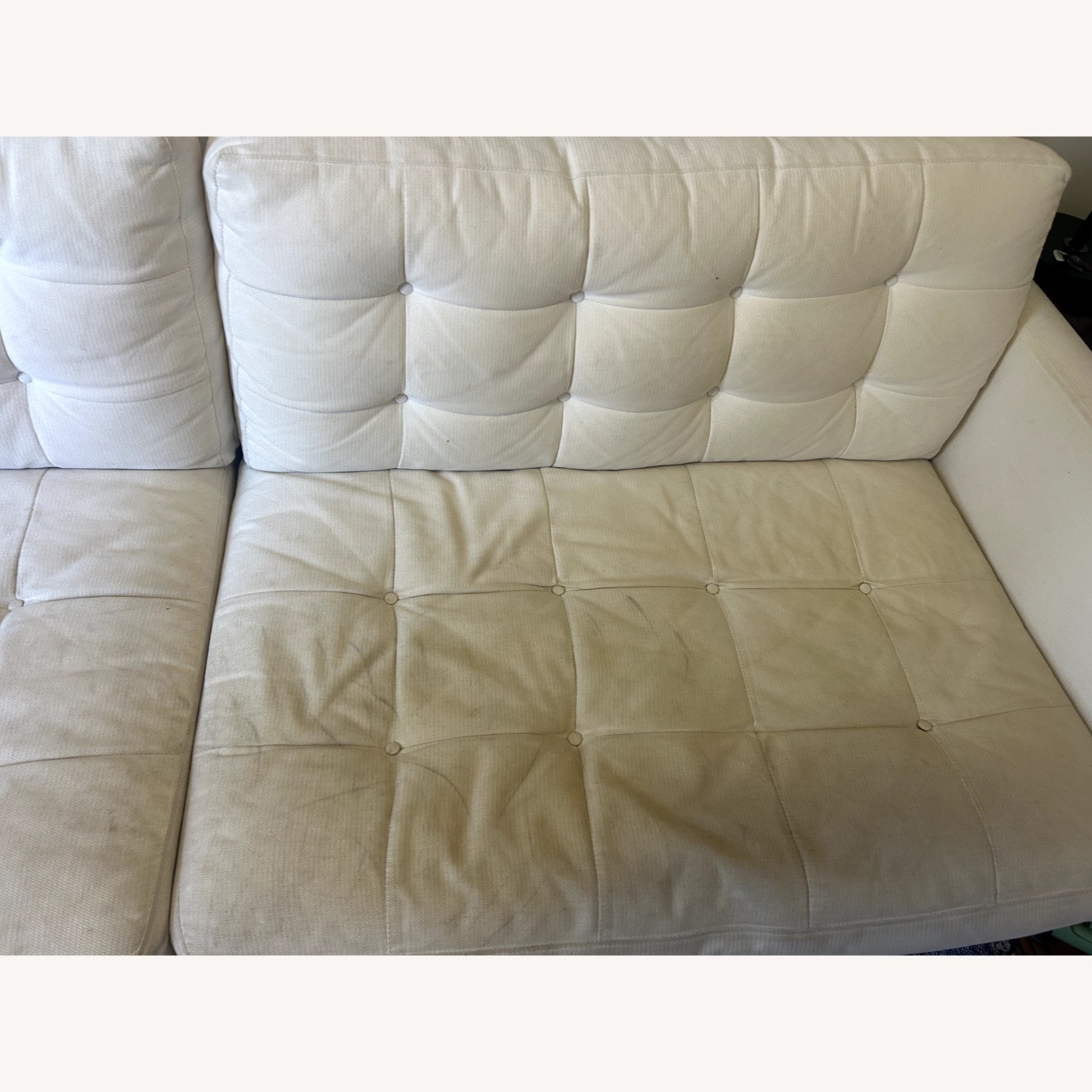 Crate & Barrel Petrie Off-White 3+ Seater Sofa - image-7