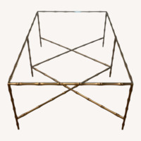 Dark Brown Brass Coffee Table