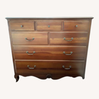 Ethan Allen Dark Brown Wood Dresser
