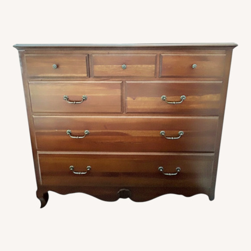 Used Ethan Allen Dark Brown Wood Dresser for sale on AptDeco