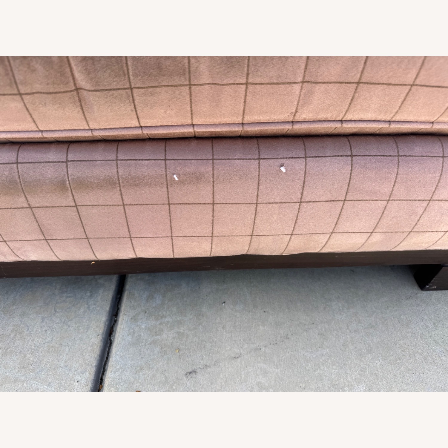 Vintage/Antique Finds Light Brown Fabric Loveseat - image-4