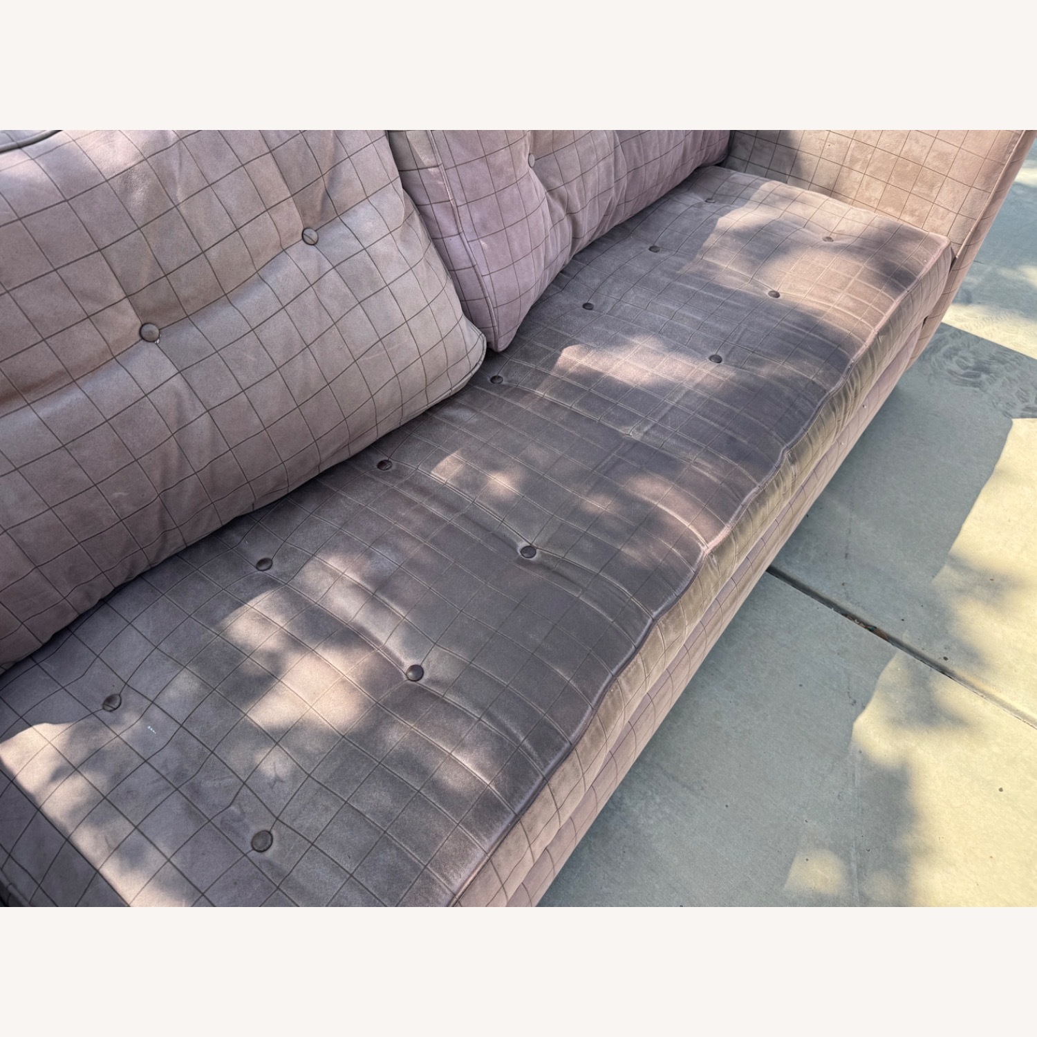 Vintage/Antique Finds Light Brown Fabric Loveseat - image-5