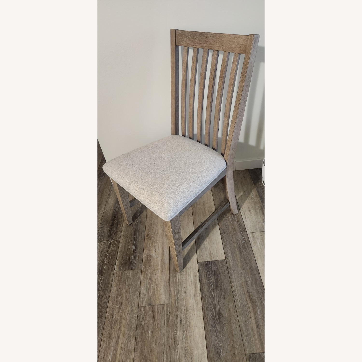 Coleman Furniture Light Gray Wood Dining Chairs - image-2