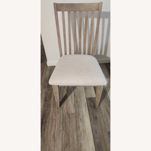 Used Coleman Furniture Light Gray Wood Dining Chairs for sale on AptDeco